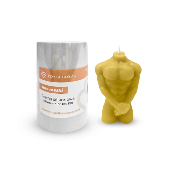 Forma silikonowa do świec - Tors męski